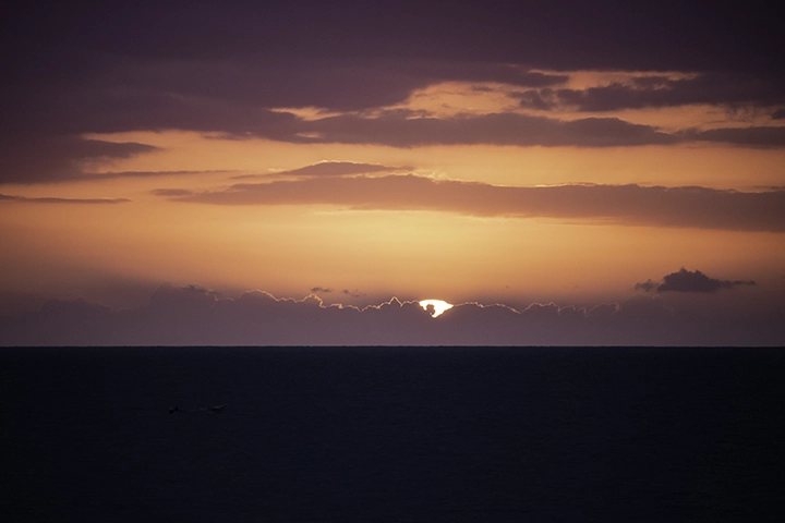 A vibrant Jamaican sunset