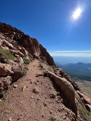Pikes Peak final switchbacks