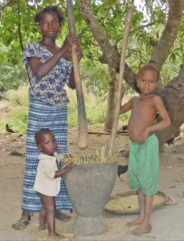Grinding millet