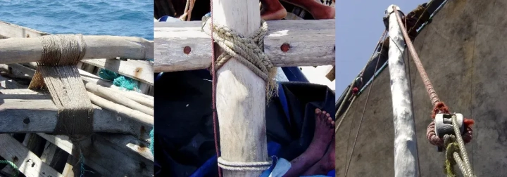 Dhow rigging closeup