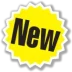 Starburst with the word "New".